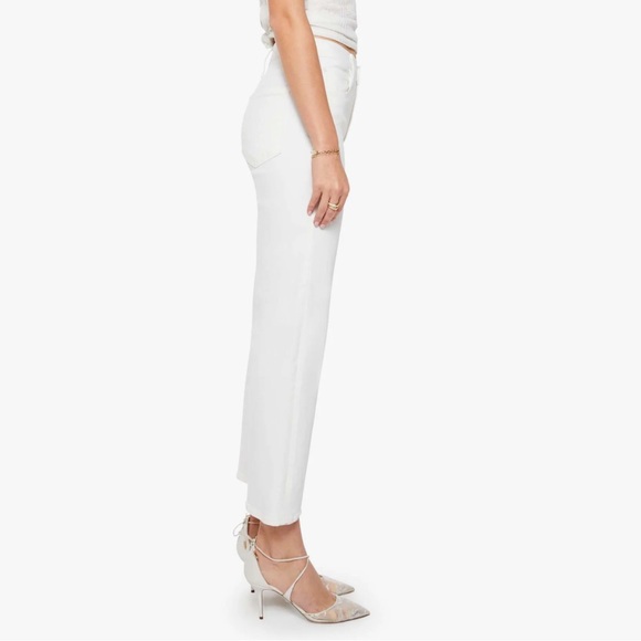 Mother The Rambler Zip Ankle Jean Wide Leg High Rise Fairest Of Them All Size 32 - Picture 2 of 13